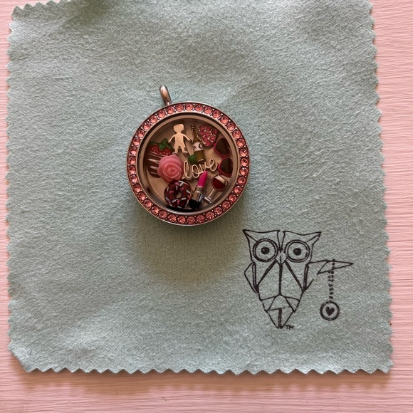 Origami Owl Living Locket and Ten Charms - Picture 4 of 4